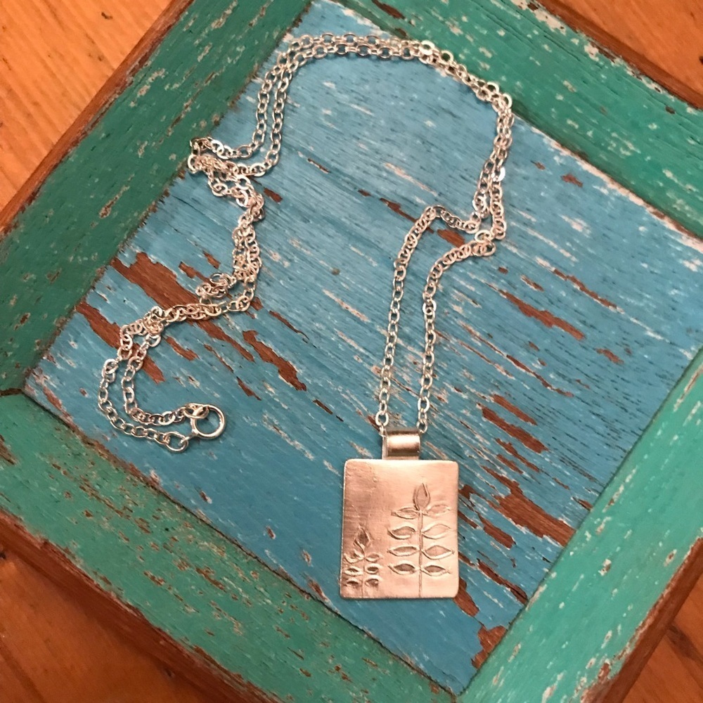 ▪️Sterling Silver Hand Stamped Necklace